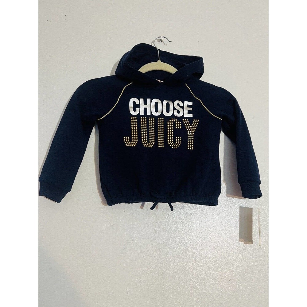 Juicy Couture Toddler Hoodie Navy Blue NWT Size 4t